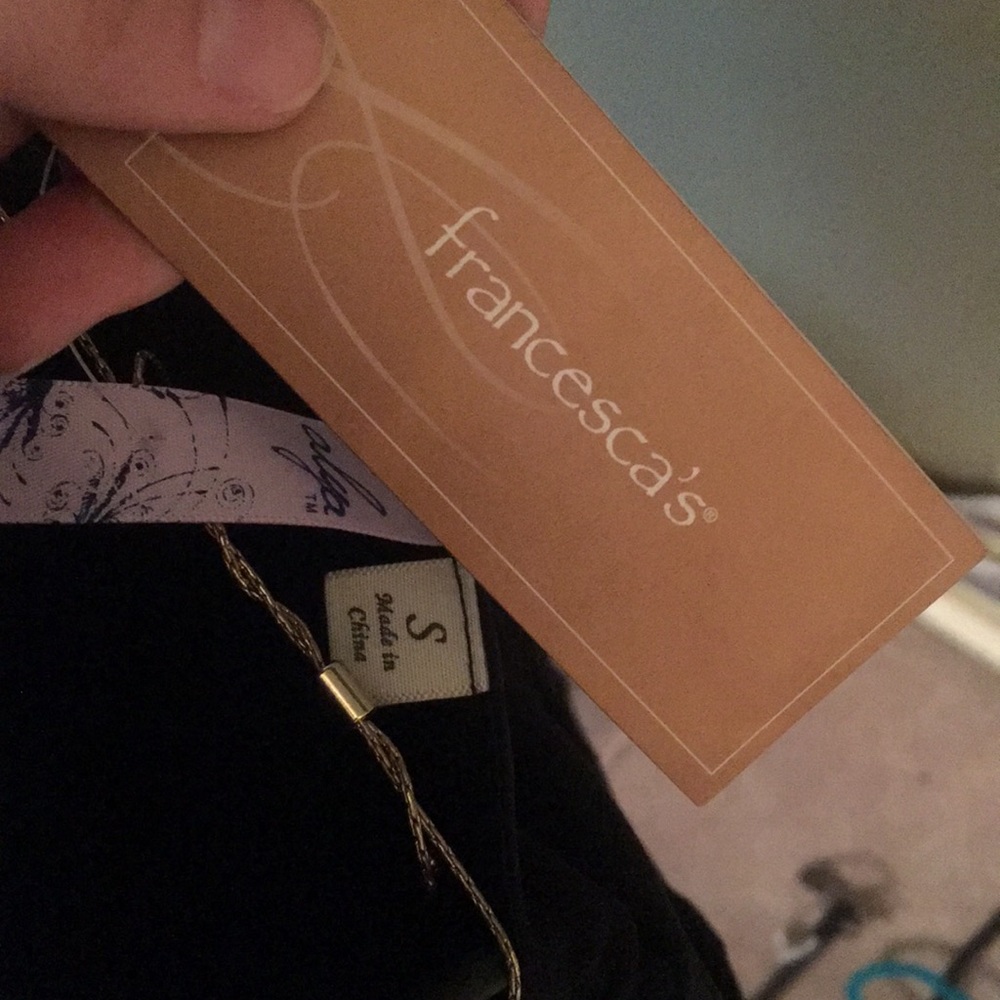 Francesca’s Black Wrap NWT Dress - Picture 6 of 6